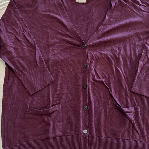 Women's Purple Cardigan Sweater - Picture 1 of 2